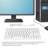87 Keys Mechanical Keyboard Professional Gaming Chip Brown   N Key Rollover White Light Wired Mechanical Keyboard