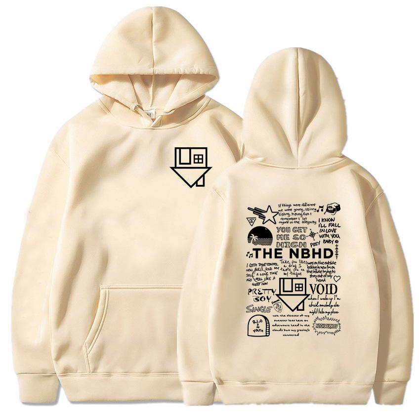 Уличная одежда унисекс хип-хоп графические толстовки с капюшоном The Neighborhood NBHD Band Printing Толстовки мужские с длинным рукавом зимние топы