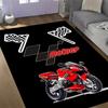 Нескользящие коврики на тему логотипа MotoGP со пламенем - Полиэстер, для декора дома, подходят для спален, гостиных, прихожих, студий и в качестве декоративных элементов