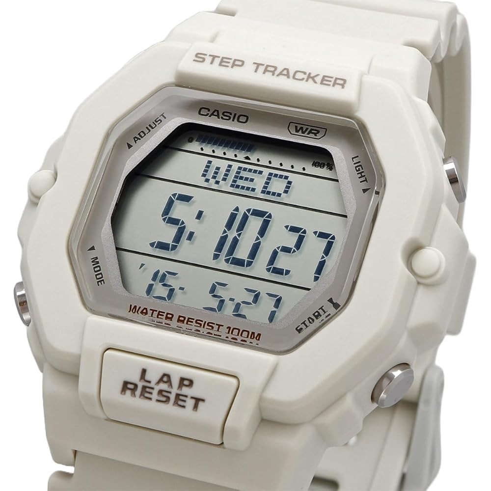 Casio LWS-2200H-8AV Цифровые часы-шагомер Женские Матовый кремовый Зарубежная модель