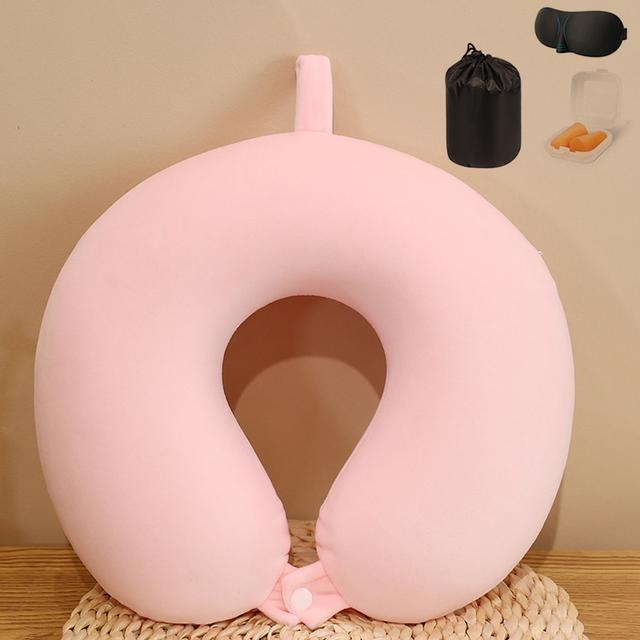 Пена с эффектом памяти U-образные подушки для шеи, подушка для путешествий, шейная подушка, мягкий бархат, защита для шеи, подушка для сна в самолете, постельные принадлежности для здравоохранения