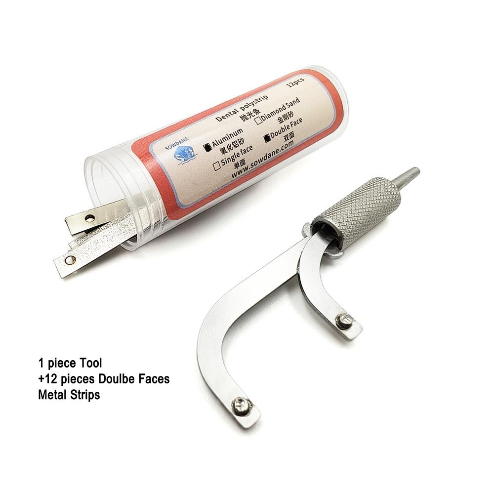 Стоматологические ортодонтические инструменты для межпроксимальной обработки эмали Заменяемые полоски Полировка зубной эмали Редукция зубов Инструмент для отбеливания зубов