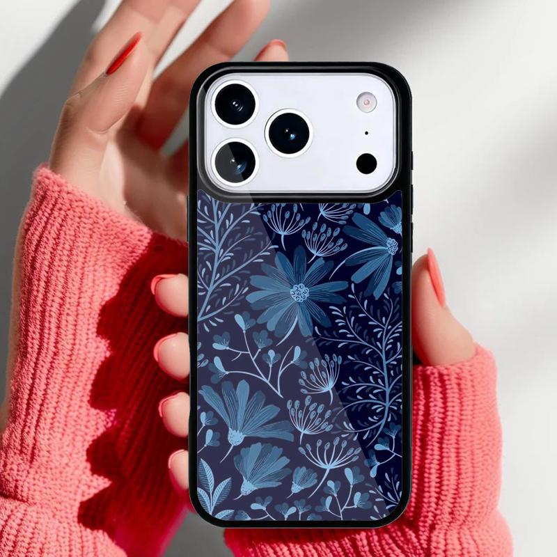 Ретро Цветочные Листья Граффити Чехол для Телефона для iPhone 17 Air 16e 15 14 13 Pro Max Задняя Крышка для 12 11 Pro Coque
