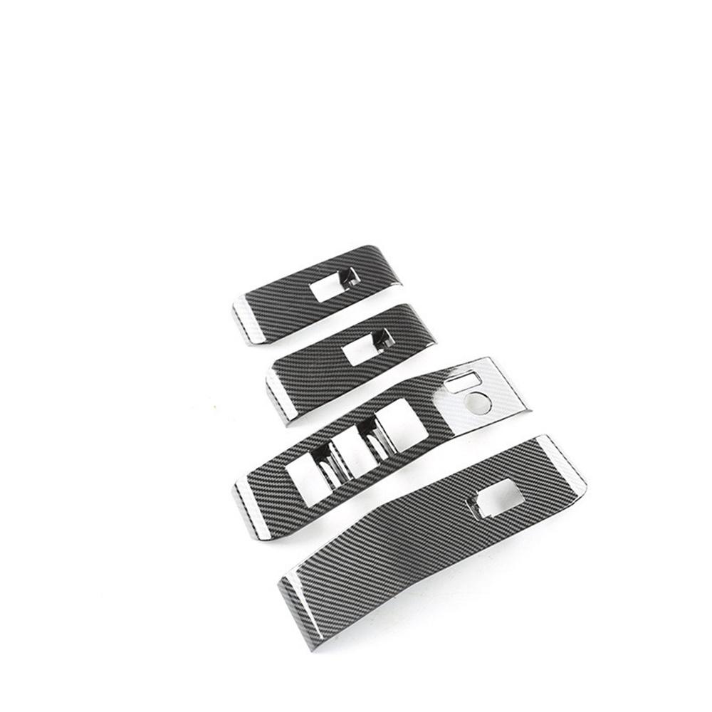 For 2020-2022 Toyota Highlander Window Switch Panel Cover Trim Carbon Fiber Look