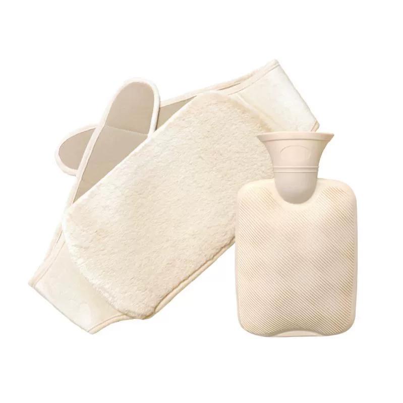 Extra-Large, Large-Capacity 9-Liter Water-Filled Hot Water Bag, Imitation Rabbit Fur, Large Pvc Water-Filled Waist-Protecting Hot Compress Warm Water