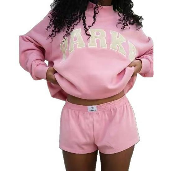 Women's Trendy Loose Mid-Length Sweatshirt, Plus Velvet Thickened, Round Neck, Long Sleeve - Autumn/Winter 2025 Collection.