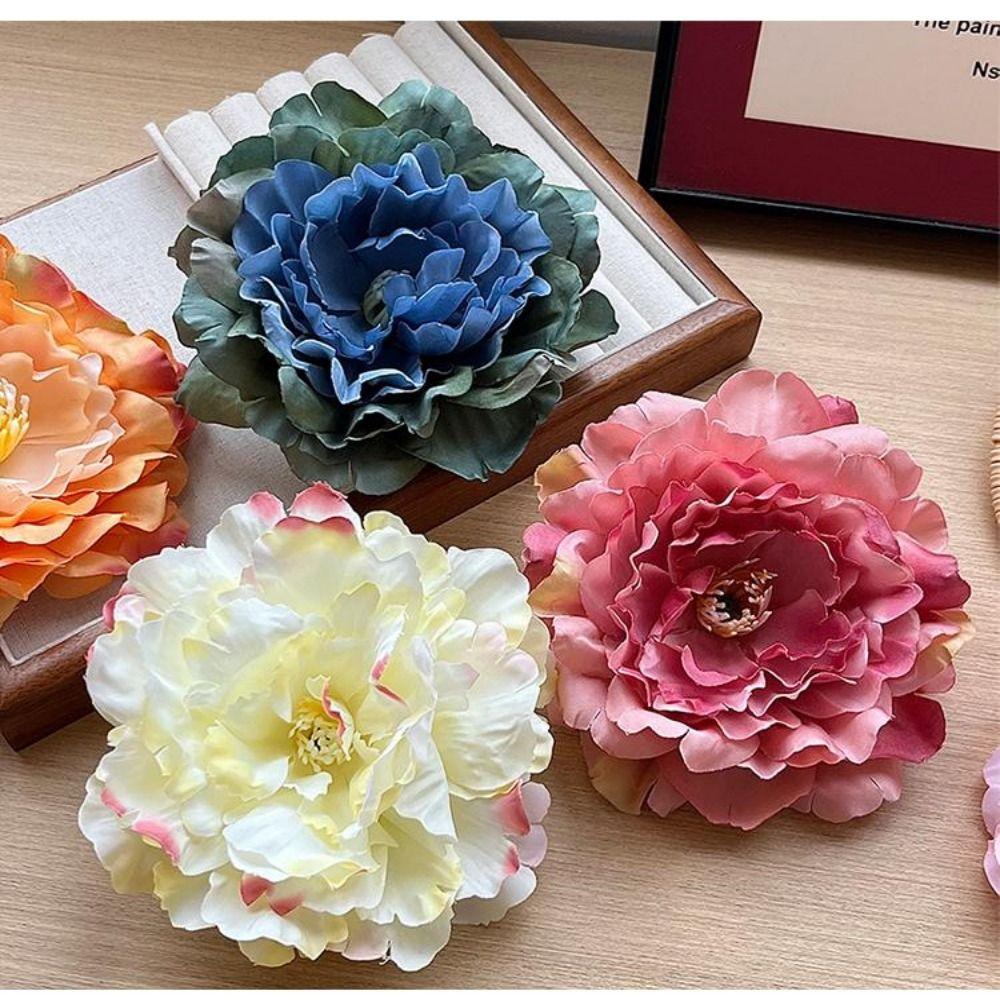14cm Brooch Pin Simulation Girl Hairpins Fashion Flower Hair Clip For Beach Vacation