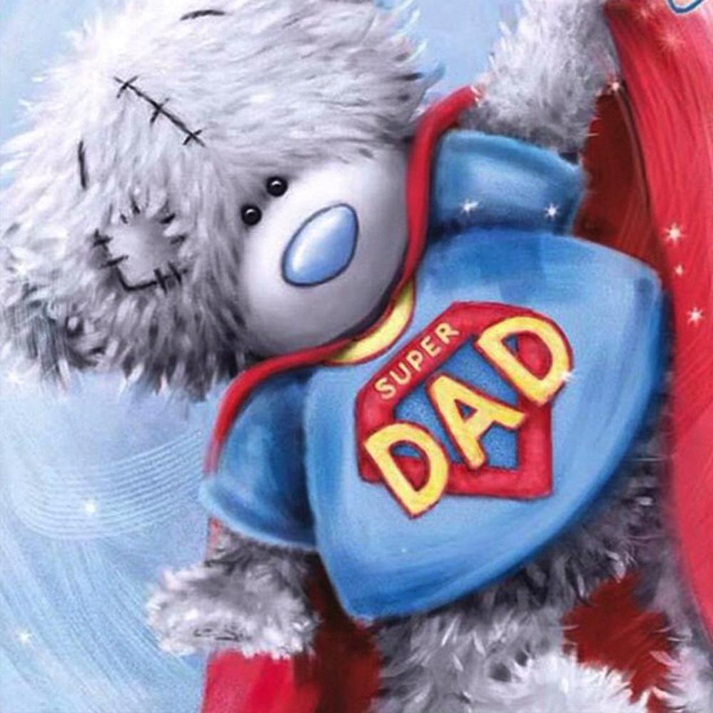 5D алмазная живопись цветок Алмазная вышивка Рождественский Маппет Медведь мозаика Diy набор для вышивки крестом художник украшение дома подарок