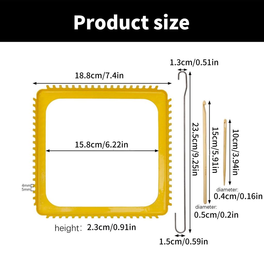 Наборы ткацких станков Квадратные вязальные станки Наборы для рукоделия ручной работы Вязальные аксессуары Вязальный инструмент для любителей вязания