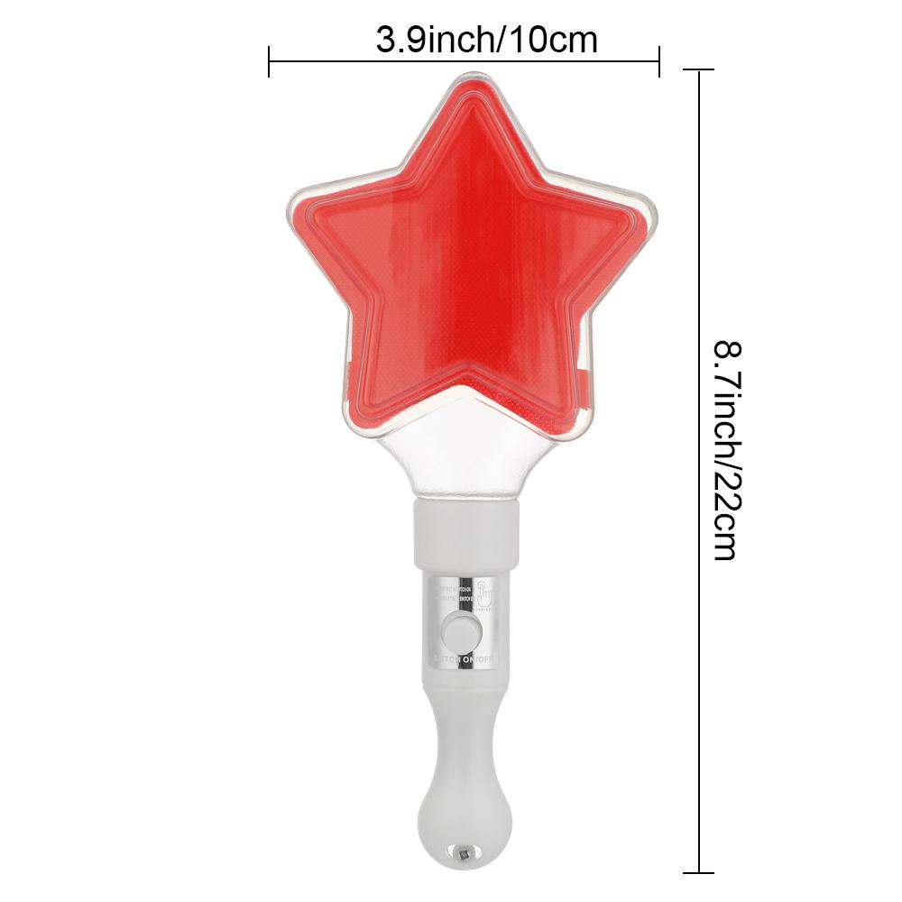 Colorful Party Fluorescent Stick Performance Prop Luminous Star Glow Concert Support Stick