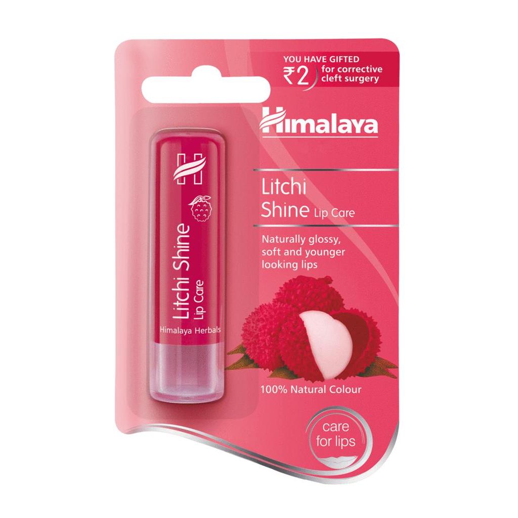 Бальзам для губ с Личи (4.5 г), Litchi Shine Lip Care, Himalaya