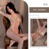 One-piece erotic underwear hot-selling lace embroidery hollow transparent sexy suspender mesh temptation