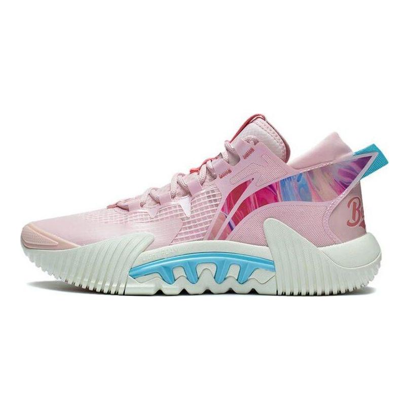 Баскетбольные кроссовки Li Ning Anti-5 2 с низким уровнем амортизации, нескользящие, износостойкие, мужские, розовые ABFT029-6