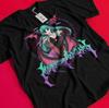 Футболка Darkstalkers Морриган Энсленд Футболка Девушка Ваифу Подарок Аниме Унисекс Футболка BB003