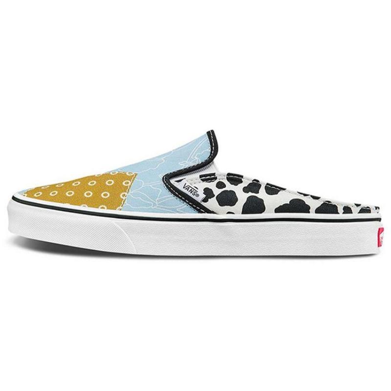 Vans Slip-On Mule unisex canvas low-top skate shoes color-blocked VN0A4P3U6UX
