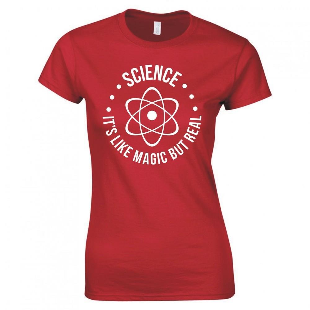 Funny Science Its Like Magic But Real Skinny Fit TShirt