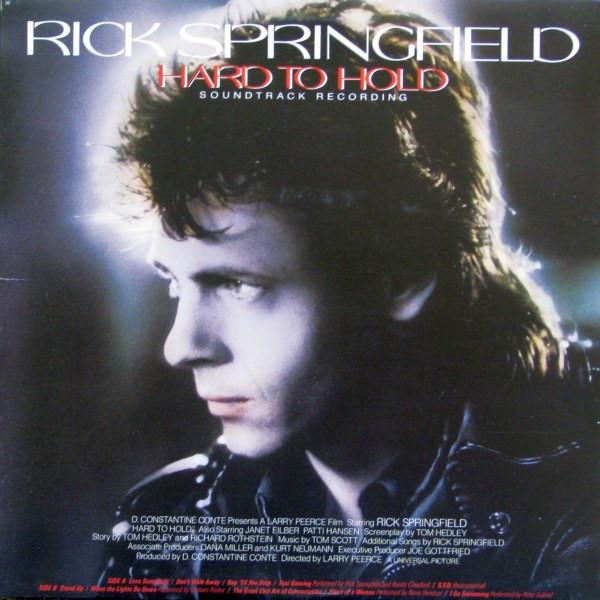 Виниловая пластинка RICK SPRINGFIELD Hard To Hold Запись саундтрека ABL14935 RCA Victor 1984 Канада Саундтреки Мюзиклы Б/у