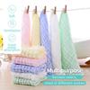 5 многоразовых квадратных полотенец из пеномарли, мягкие полотенца, несколько цветов для ухода за лицом, домашняя мочалка