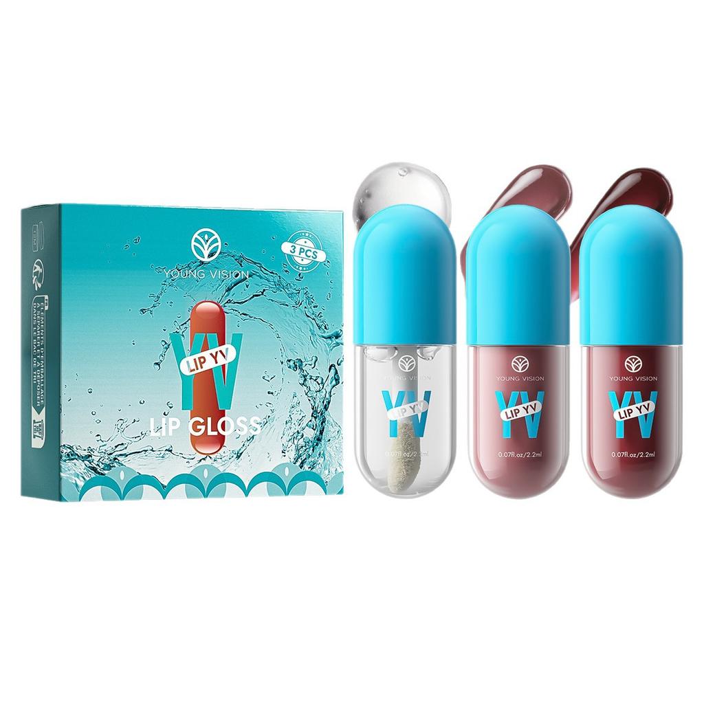 Набор из 3 цветов Авокадо Стойкий увлажняющий тинт для губ Легкий, нелипкий, не отпечатывающийся на кружке тинт для губ