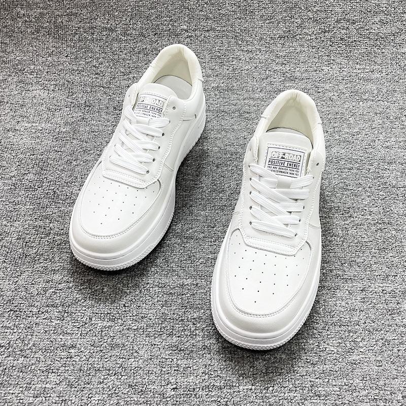 Мужская обувь ВВС Нет. 1 Весна 2025 Новые кожаные белые туфли Мужские трендовые дышащие мужские спортивные и развлекательные туфли для сноуборда