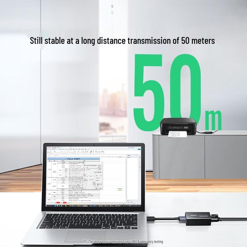 Ugreen 50m USB 2.0 Extender over RJ45 Ethernet Cable