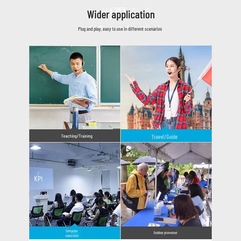 2.4G Wireless Headset with Ear-Hook Microphone and Speaker