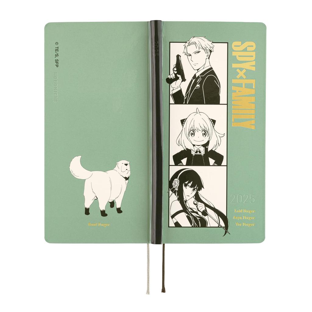 Hobonichi Techo 2025 Weeks Family Stamp Starts In Weekly Slim Vertical SPY×FAMILY/Forger Domestic Valid, April, Planner, Left,