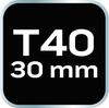 TORX bit T40 x 30 mm, S2 x 2 pcs.