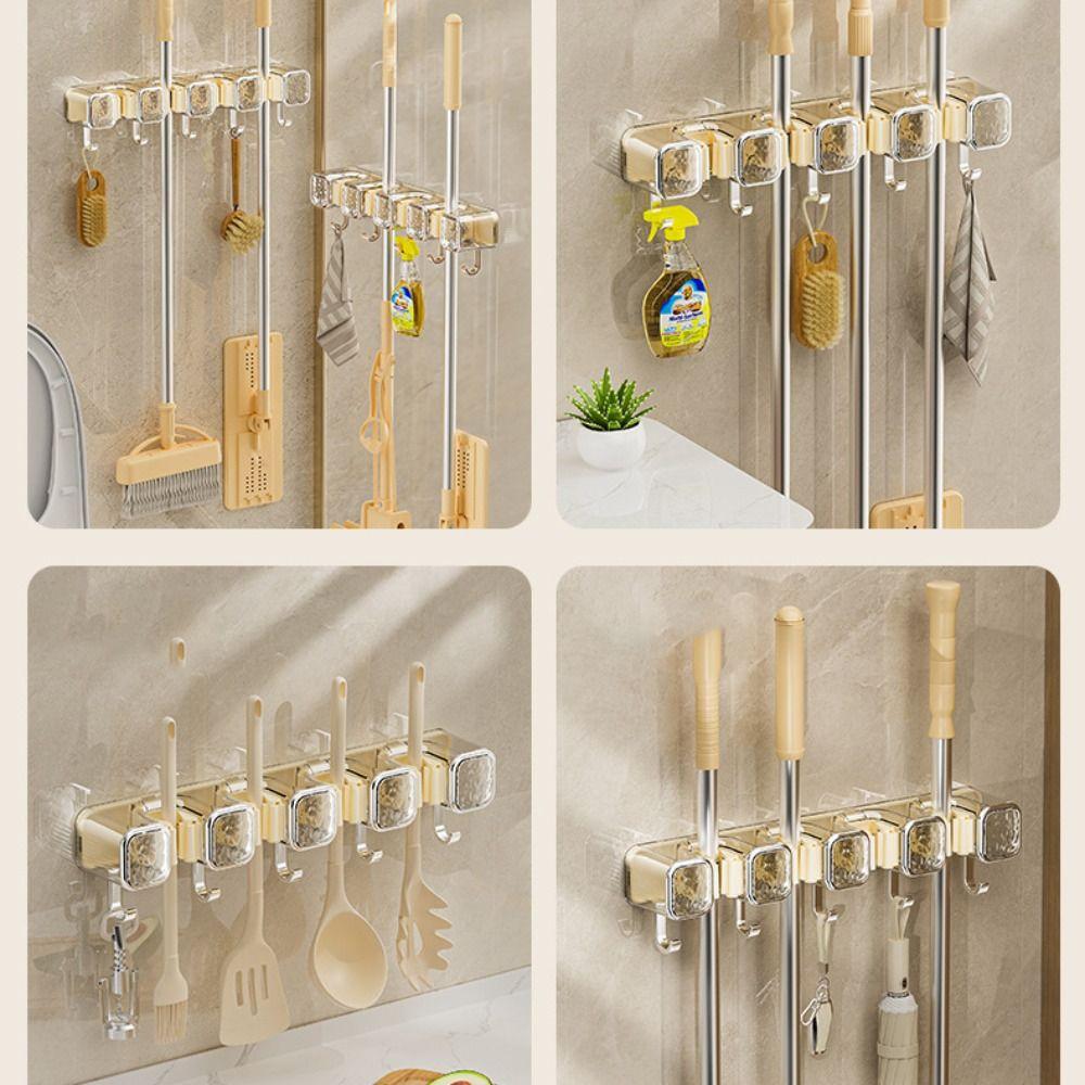 Настенный держатель для швабры, вешалка для хранения, органайзеры для метел, новая стойка для держателя швабры