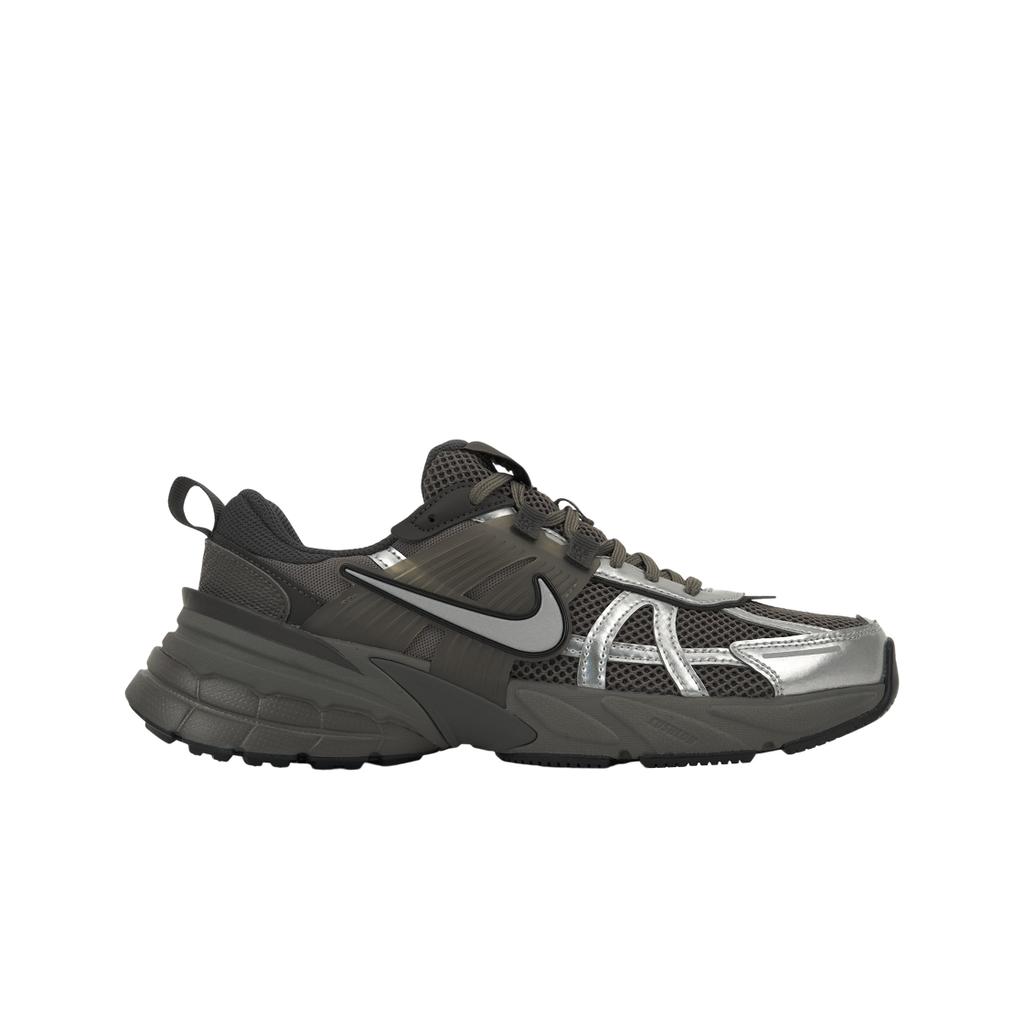 Nike Мужские кроссовки V2K Run Cave Stone Metallic Silver, коричневые, плоские, оловянные, средне-пепельные HQ1678-200