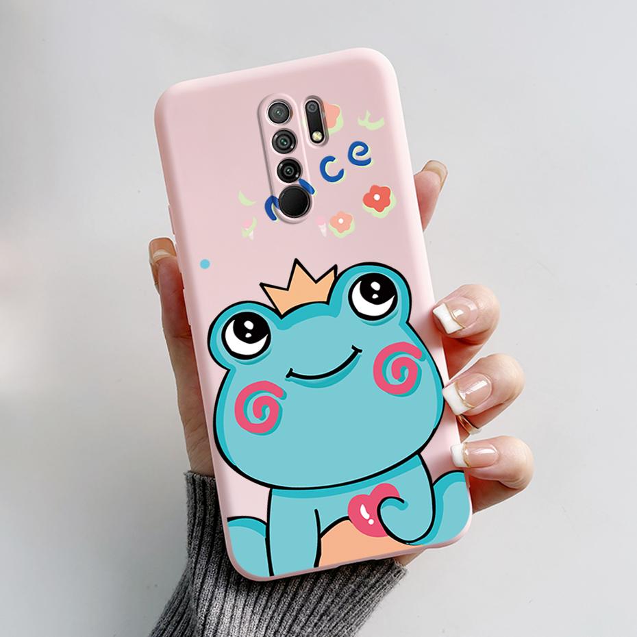 Чехол для Xiaomi Redmi 9 Чехол-крышка для Redmi 9 Prime M2004J19G M2004J19C redmi9 Милый Мультяшный Медведь Силиконовый ТПУ Мягкий Чехол для Телефона Задняя Крышка