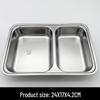 304 Stainless Steel Square Bento Box Set