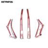 For Toyota Highlander Kluger XU70 -2024 2025 2026 Chrome Rearview Side View Mirror Strip Cover Trim Accessories Car Styling