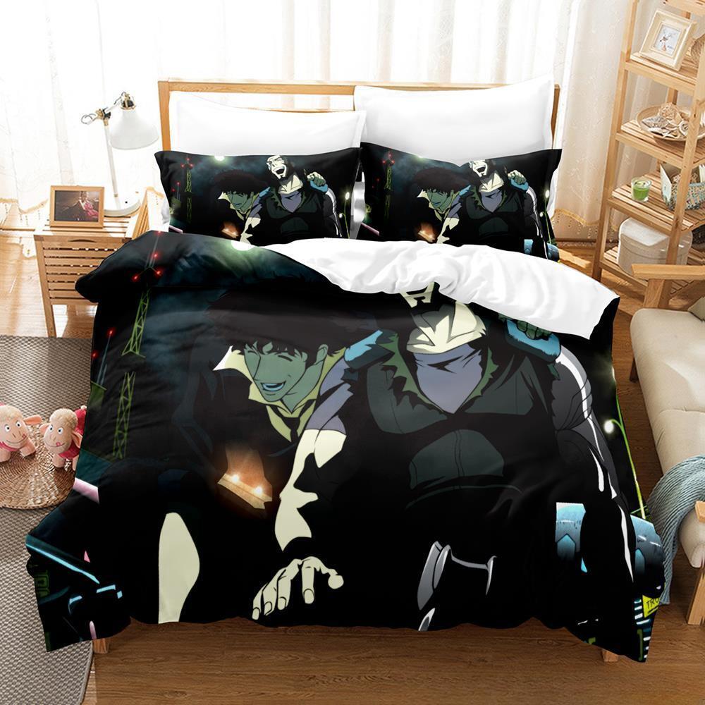 Новый комплект постельного белья Cowboy Bebop, односпальная кровать, двуспальная кровать размера «king-size», комплект постельного белья для взрослых и детей, комплект простыней с 3D-игрой