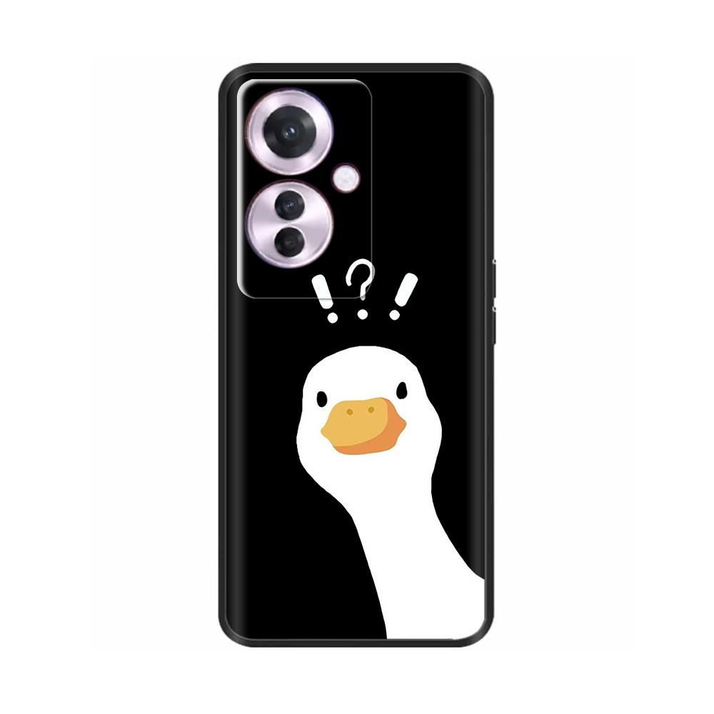 Чехол для OPPO Reno 11F 5G Чехол для Reno 11F Задняя крышка Милые животные Мягкий ТПУ Силиконовый чехол для телефона Для Reno 11 F Reno11f Чехлы