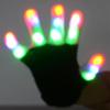 1 Pair Glowing Gloves LED Light Up Finger Gloves with 7 Color Dynamic Light Mode Breathable