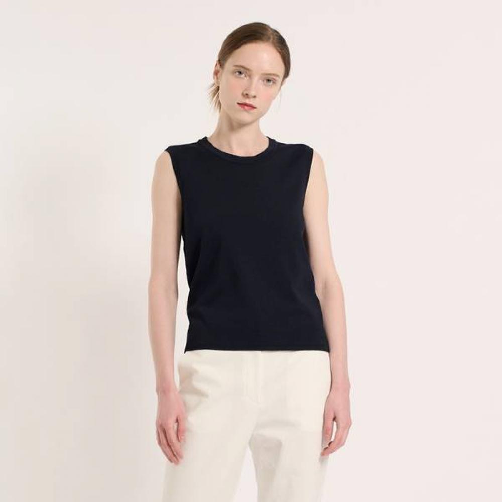 BCBG Вязаный топ без рукавов с круглым вырезом B5m3k371