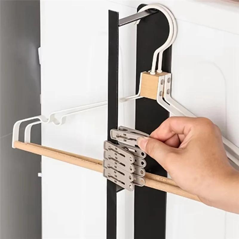 Magnetic Clothes Rack,Storage Rack,Side Space Saving,Wall Mounted Towel Rack For Increased Storage Space