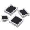 Acrylic Glass Top Gem Box Gemstone Diamond Display Stand Holder Storage Organizer Case