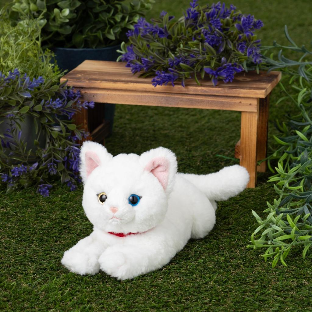 Sunlemon Наколенник Кот Странноглазый БЕЛЫЙ SS 11 x 29 x 12см Плюшевая Игрушка Животное Милый Кот P-8042