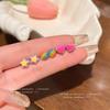 Набор серег Dopamine Candy Rainbow Star для женщин - модный дизайн о любви для студентов и влиятельных лиц