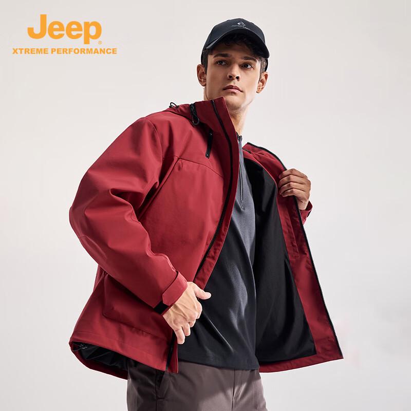 Jeep Водонепроницаемая ветрозащитная куртка для улицы