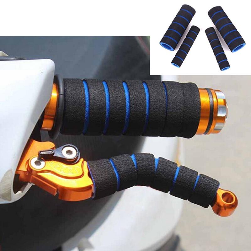 Motorcycle Scooter Electric Handlebar Gloves Sponge Handle Set Non-slip Handle Brake Cover