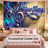 Music General (153) Theme Wall Tapestry Customized With Name Text Personalized Hanging Tapestry For Bedroom Living Room Decor