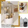 360. Rotating Makeup Brush Holder With Lid Luxury Cosmetic Holder Eyebrow Pencil Storage Lipsti I4R9