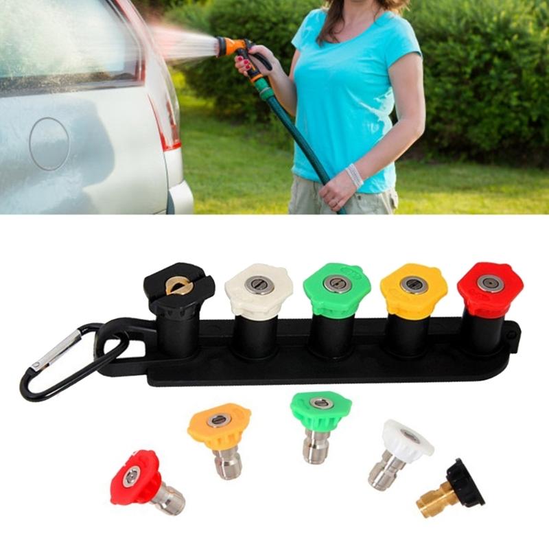 1/4Inch Quick Connect Nozzle Tip Holder Pressure Washer Nozzle Holder for Washer Nozzles Holds 5 Nozzle Tip