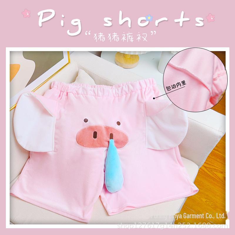 «Летняя мультяшная парная пижама»: Милый слон для дам и сопливая свинья для мужчин"