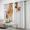 Fun Giraffe Animal Africa Watercolor Window Curtains Curtains for Living Room Decorative Items Living Room