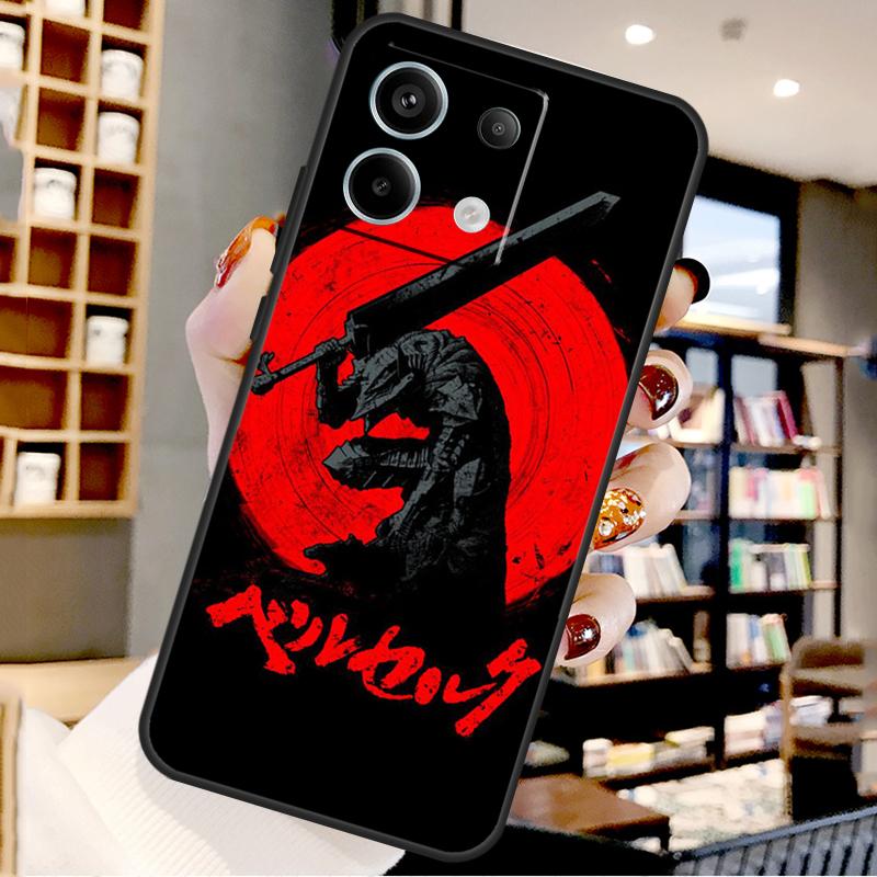 Красное Солнце Японское Аниме Для Xiaomi Redmi Note 14 Pro 9 10 11 12 13 15 Pro Plus Чехол Для Redmi 15 15C 13C 12C 10C 14C