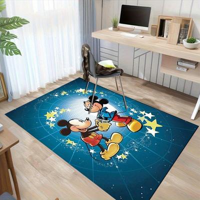 1pc. Mickey Mouse Starry Sky Rug - Home Decor Carpet, Office Mat, Chair Cover, Outdoor Blanket, Giftz049029
